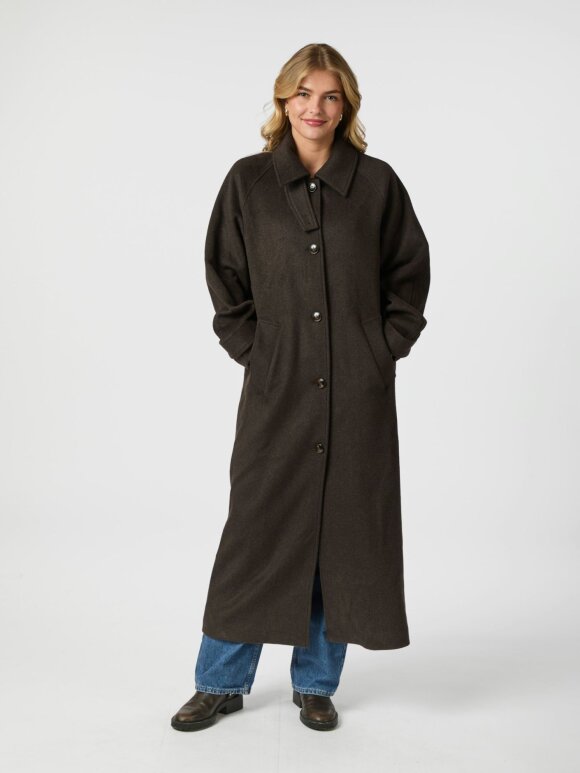 Neo Noir - Keaton Wool Coat chocolate