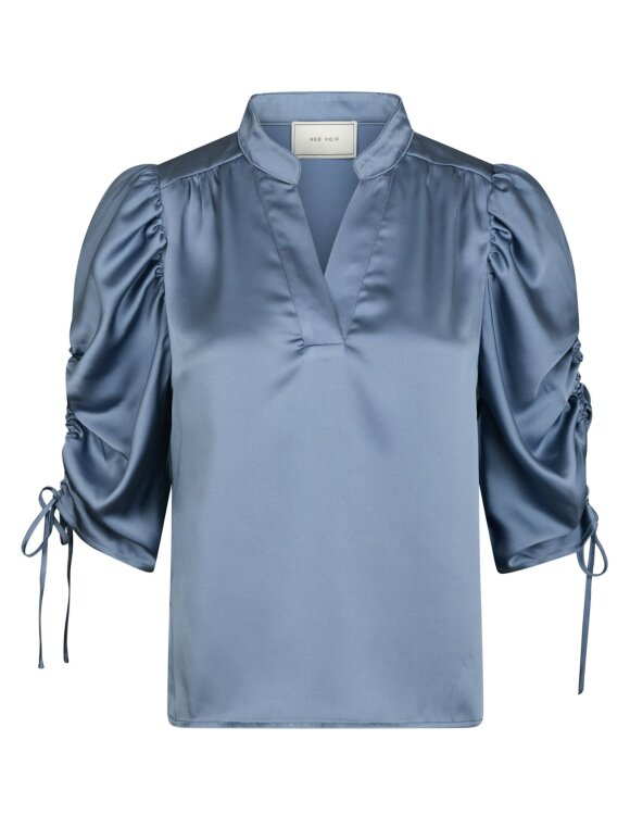 Neo Noir - Alvira Drapy Satin Dusty Blue