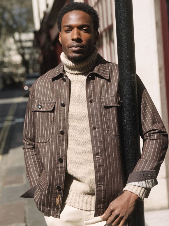 Mos Mosh Gallery - MMGMatteo Brown Stripe Overshi