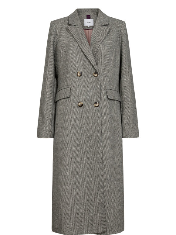 Numph - NURaven Coat Medium Grey mel