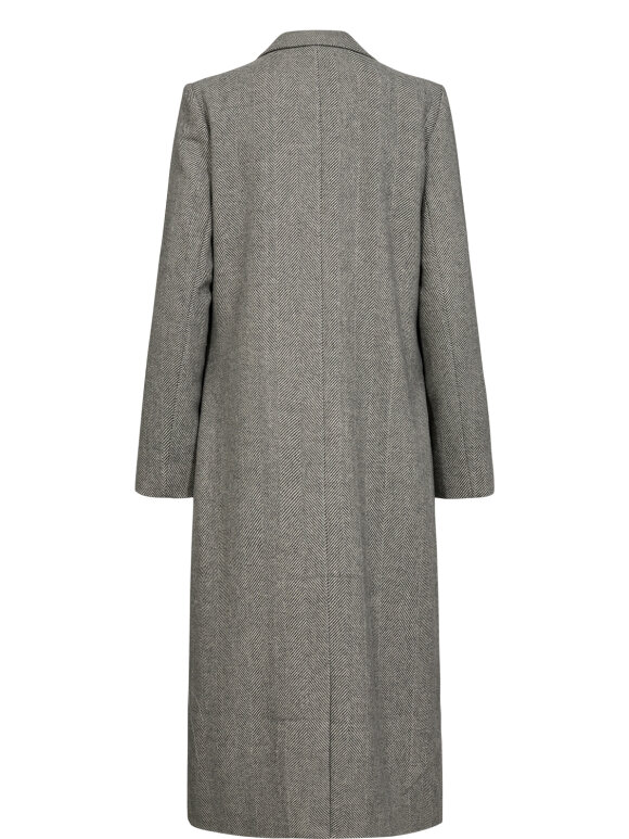 Numph - NURaven Coat Medium Grey mel