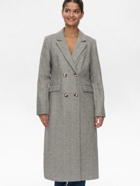 Numph - NURaven Coat Medium Grey mel