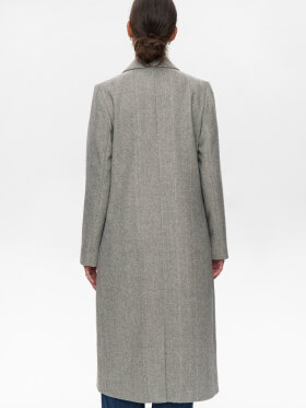 Numph - NURaven Coat Medium Grey mel