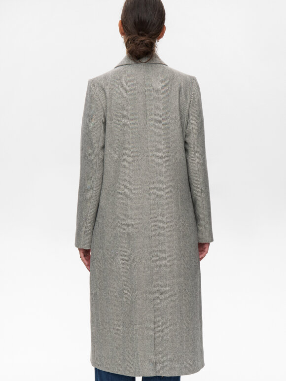 Numph - NURaven Coat Medium Grey mel