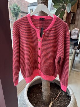 Qnuz - Knittet Cardigan w. stripes