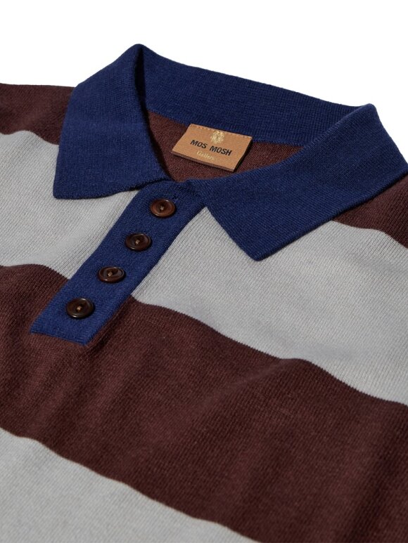 Mos Mosh Gallery - MMGRoyal Preppy LS Polo Knit