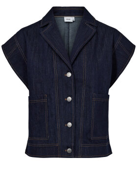 Numph - NUChiku Waistcoat dark blue