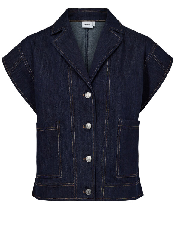 Numph - NUChiku Waistcoat dark blue