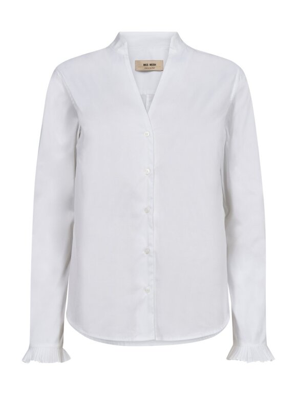 Mos Mosh - MMHassie Pleat Shirt White