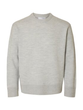 Selected - SLHARNE KNIT RELAXED WOOL SWEA