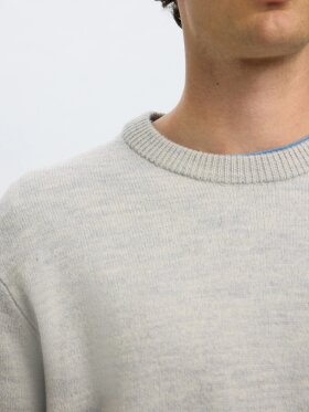 Selected - SLHARNE KNIT RELAXED WOOL SWEA