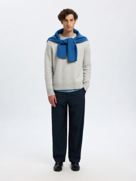 Selected - SLHARNE KNIT RELAXED WOOL SWEA