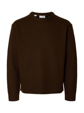 Selected - SLHARNE KNIT RELAXED WOOL SWEA