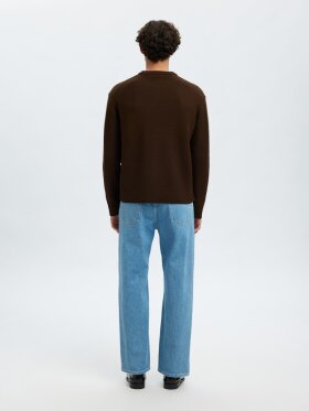 Selected - SLHARNE KNIT RELAXED WOOL SWEA