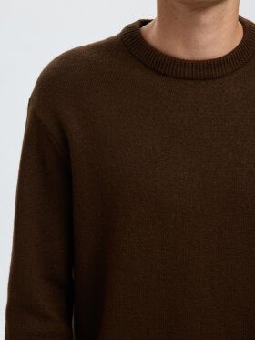Selected - SLHARNE KNIT RELAXED WOOL SWEA
