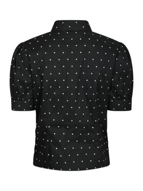 Neo Noir - Frannie Dot Shirt Black