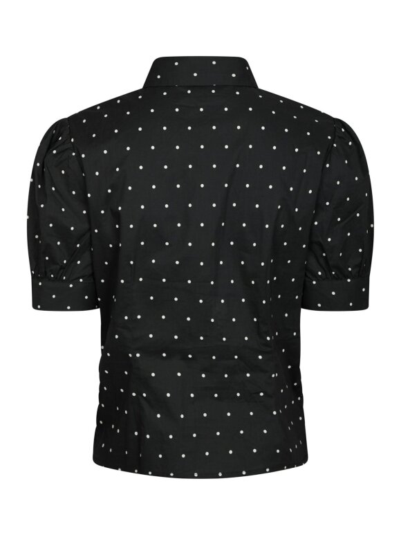 Neo Noir - Frannie Dot Shirt Black
