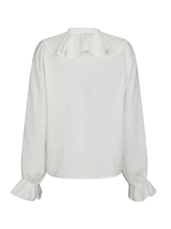 Neo Noir - Aminea Ruffle Blouse white