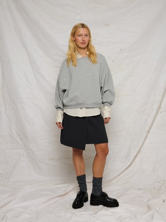 La Rouge - Laura Sweatshirt Grey Melange