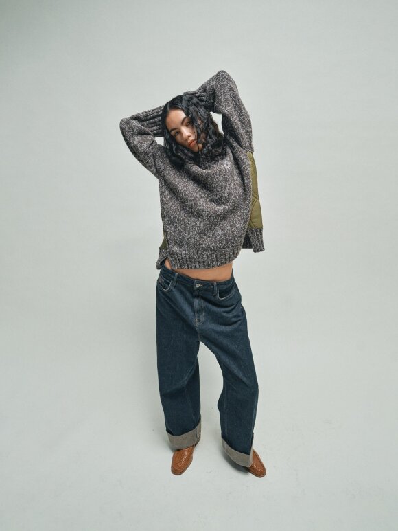 HEYANNO - MMHHope Turn-up Jeans Dark