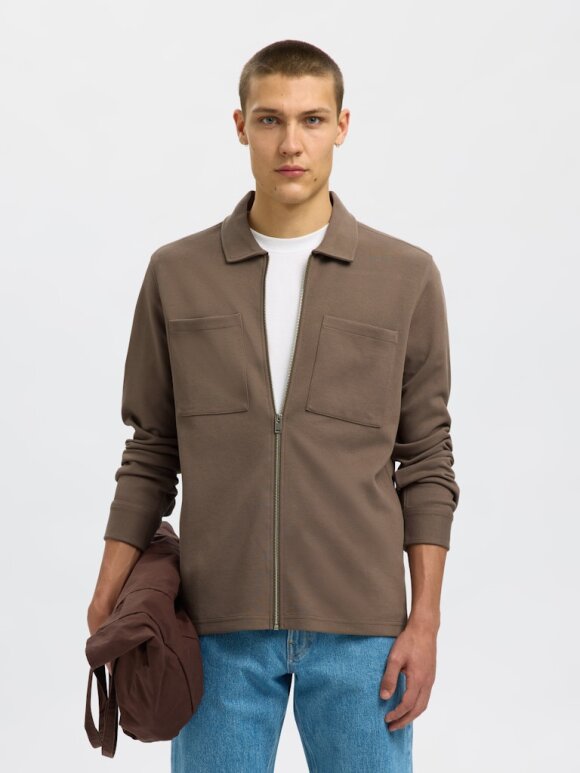 Selected - SLHJACKIE SWEAT ZIP JACKET
