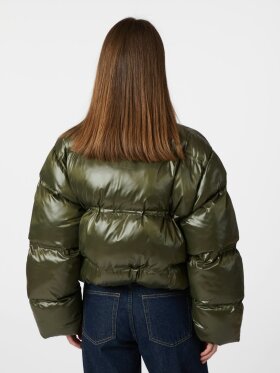Neo Noir - Rhea Shiny Puffer Jacket Olive
