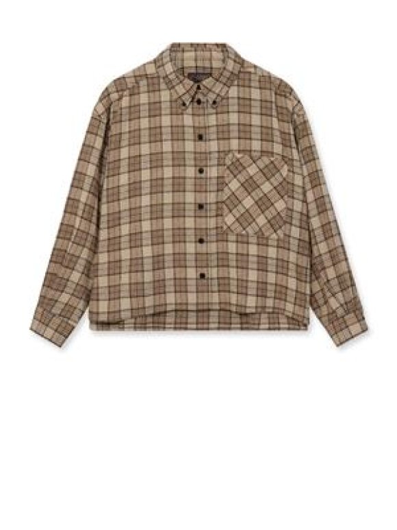 HEYANNO - MMHMirror Check Print Shirt