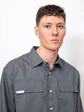 LAU--LAU - LAU Solid Shirt Grey