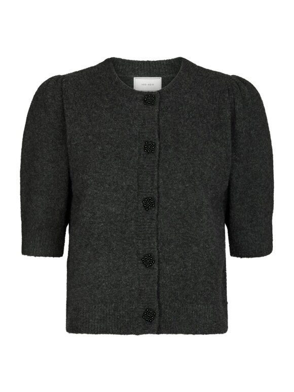 Neo Noir - Trudy Deco Knit Cardigan Antra