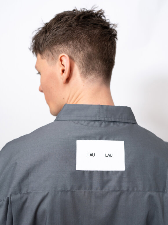 LAU--LAU - LAU Solid Shirt Grey