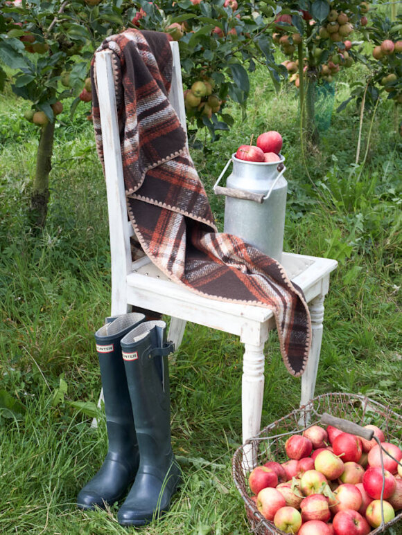 Black Colour - BCLeoni chequered scarf Mocca