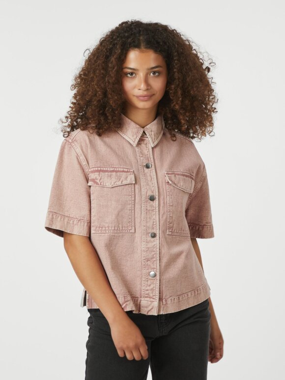 Neo Noir - Tiki Solid Shirt Ash Rose