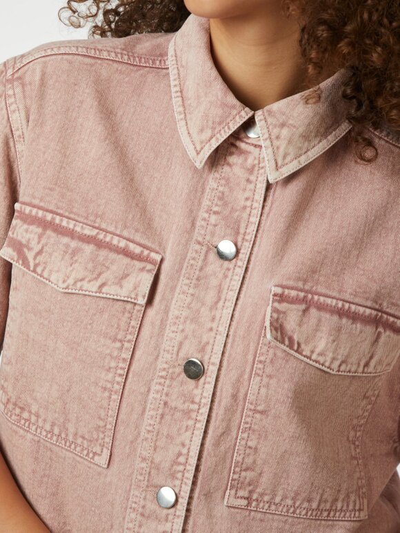 Neo Noir - Tiki Solid Shirt Ash Rose