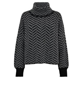 Gossia - GinaGO Sweater Black grey Mix