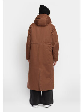 Selfhood Dame - Long Hooded Parka Brown