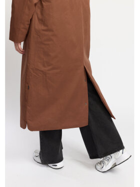Selfhood Dame - Long Hooded Parka Brown