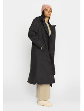 Selfhood Dame - Long Hooded Parka Black