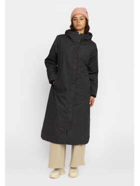 Selfhood Dame - Long Hooded Parka Black