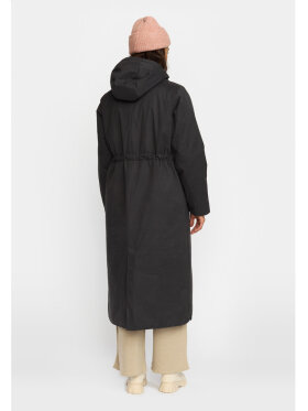 Selfhood Dame - Long Hooded Parka Black