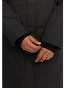 Selfhood Dame - Long Hooded Parka Black