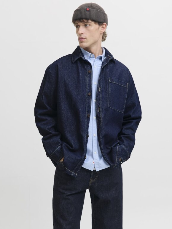 Royal Denim Division - RDDCOLTER DARK DENIM OVERSHIRT