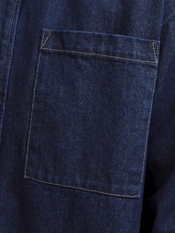Royal Denim Division - RDDCOLTER DARK DENIM OVERSHIRT