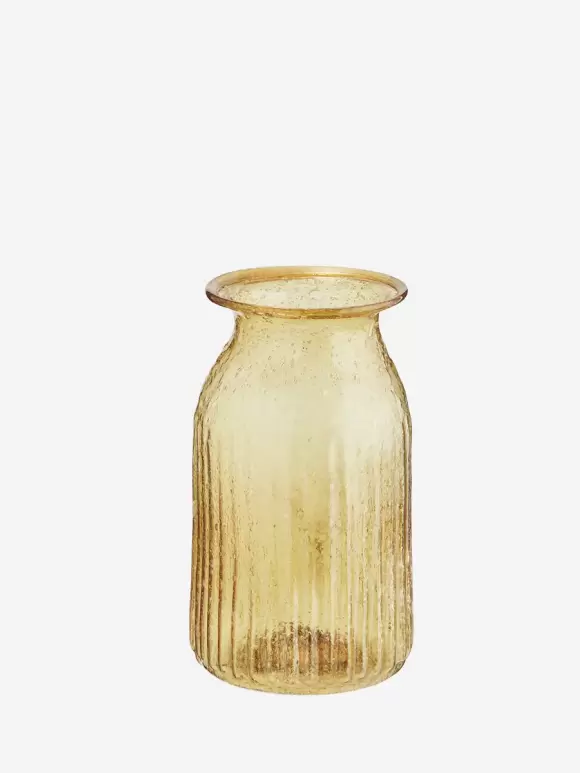 Madam Stoltz - Recycled glass vase Yellow