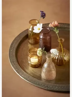 Madam Stoltz - Recycled glass vase Yellow