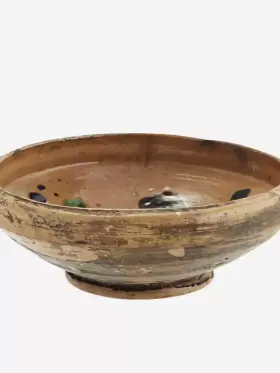Madam Stoltz - Re-used earthenware bowl brown