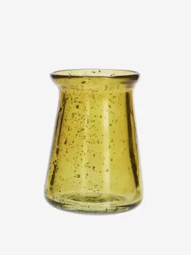 Madam Stoltz - Glass vase Brown
