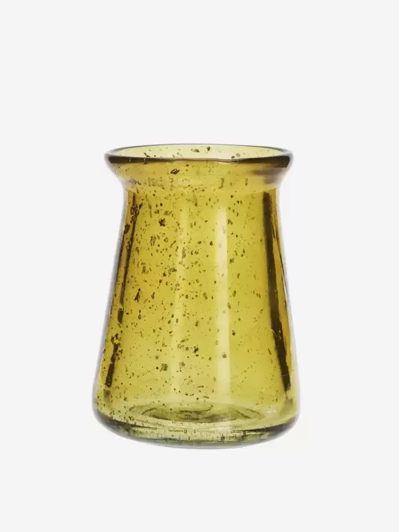 Madam Stoltz - Glass vase Brown