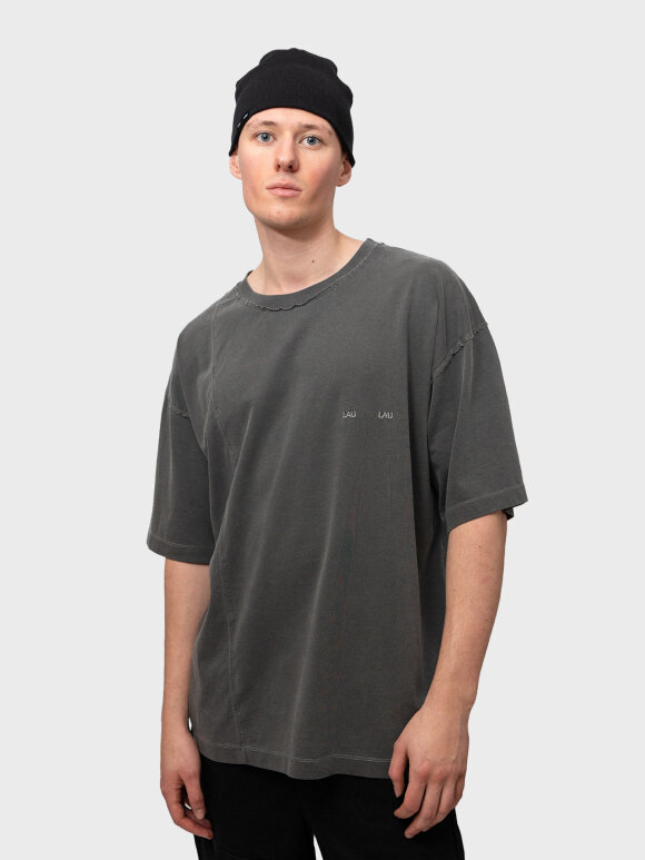 LAU--LAU - LAU Logo Tee Grey