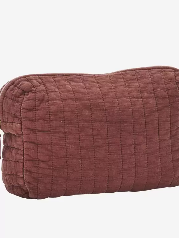 Madam Stoltz - Quilted Wash bag Mahogany