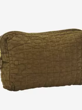 Madam Stoltz - Quilted Wash bag Tabacco